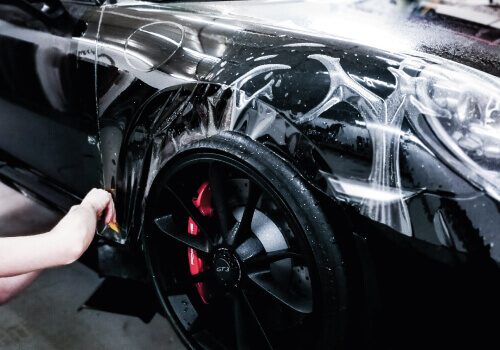 Lackschutzfolie für Autos in Carbon Optik